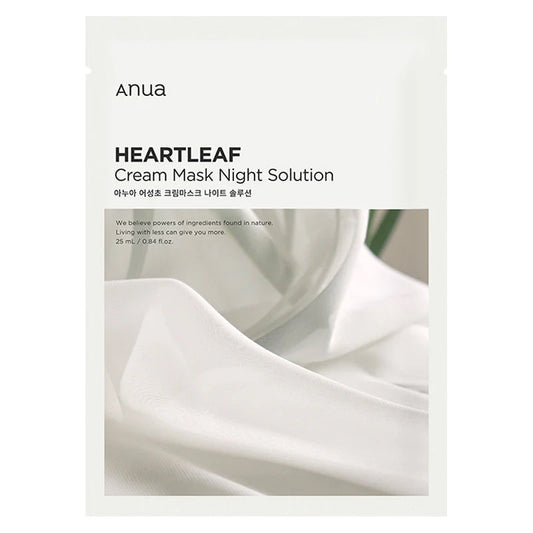 Anua Heartleaf Cream Sheet Mask Night Solution